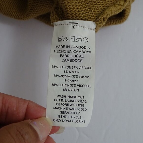 Michael Michael Kors Brown Sweater Knit Top Women Size M Dolman Long Sleeve - Picture 6 of 10